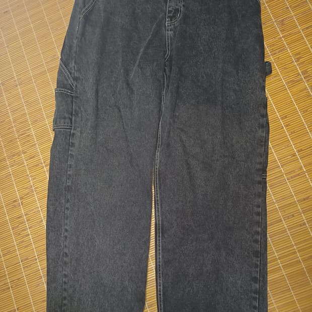 위캔더스 카펜터 데님 와이드 팬츠 m