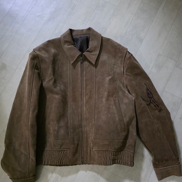 엘무드 토바코 리얼 스웨이드 자켓 46