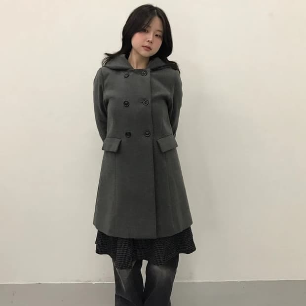 Alicia PAGEBOY Hooded Double Coat