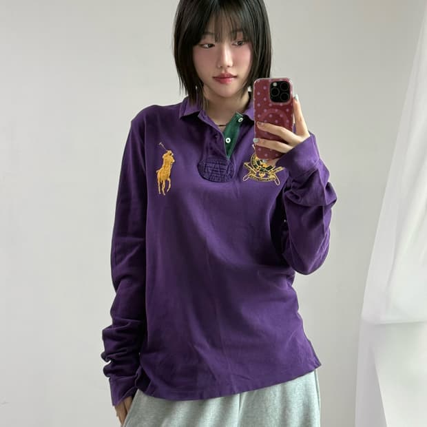 폴로 퍼플 빅포니 롱슬리브