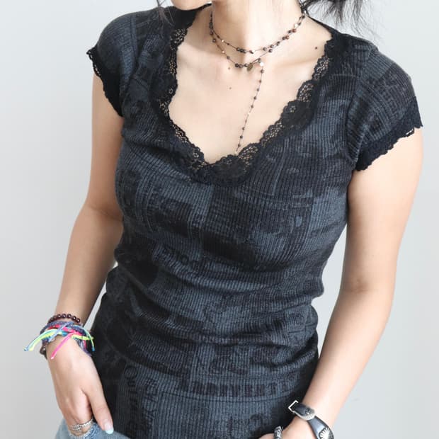 [Hysteric Glamour] N.Y Dolls Lace Top
