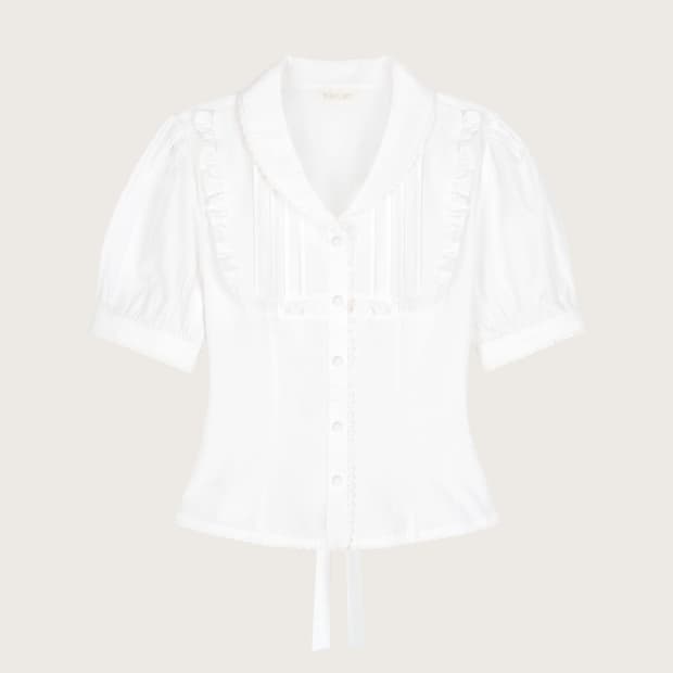 클리시어 워니하우스 슈가파우더 블라우스