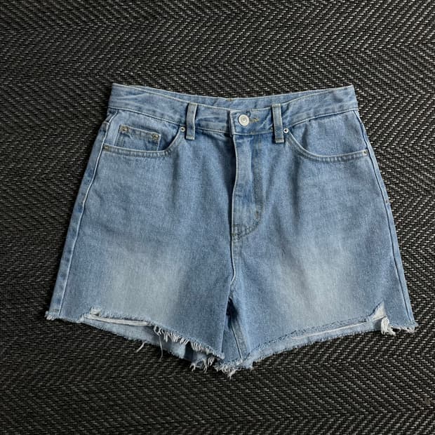 빈티지 우먼스 커팅 데님 숏 팬츠o 3791