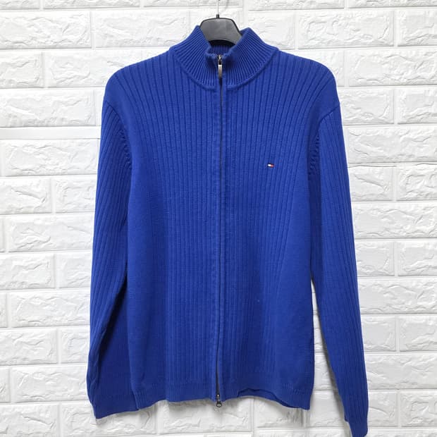 택포_ 타미힐피거 남성 니트 집업 XL