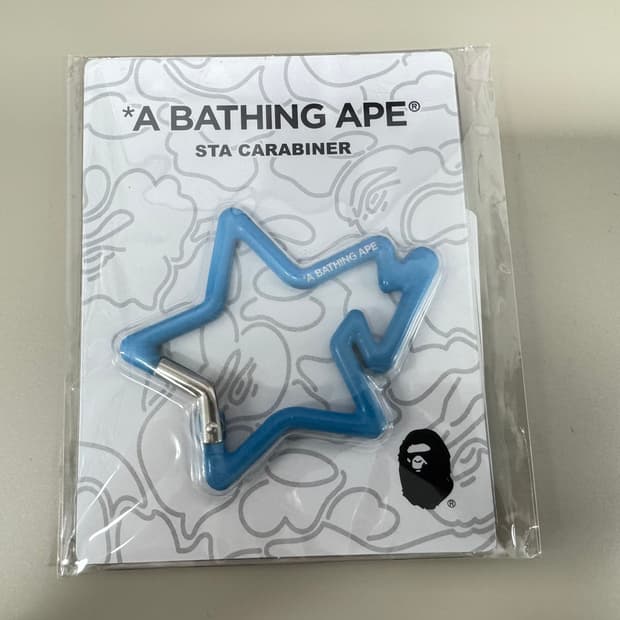 BAPE 베이프 스타 카라비너 블루 하늘색 신품