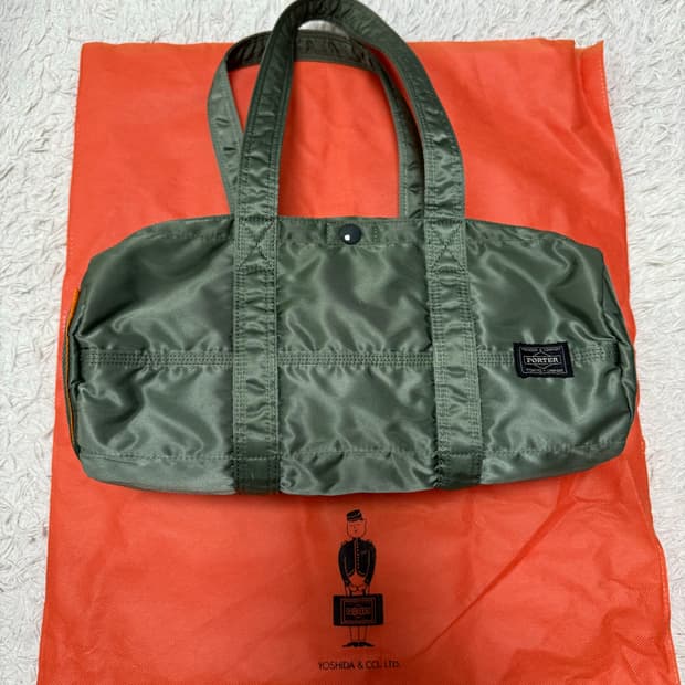 (신형)porter 요시다 포터 탱커 보스턴백 더플백 L 세이지 그린