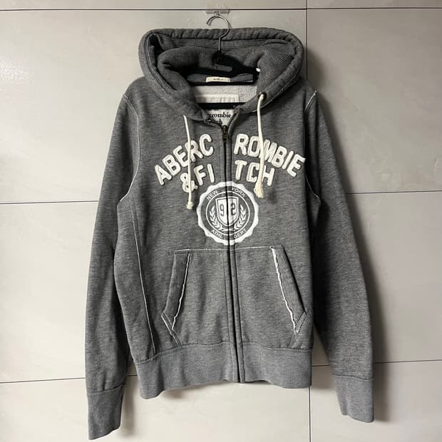 아베크롬비 스펠로고 대장 후드집업 그레이 [M]