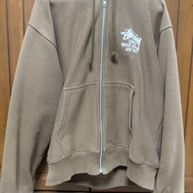 스투시 커피 후드집업