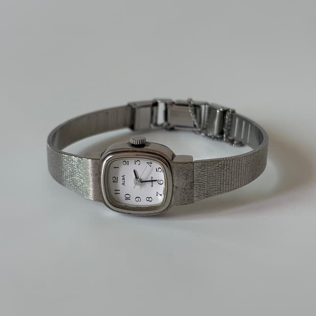 1990s Arabic Index Silver Ladies Quartz