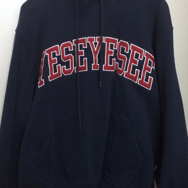 예스아이씨 네이비 후드티