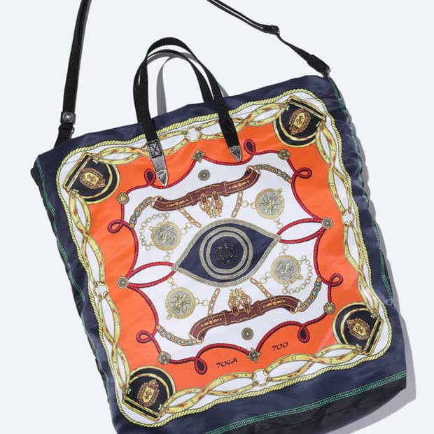 [OS] 토가 아카이브 프린트 토트백 오렌지