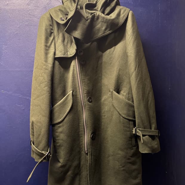 [95] 미착용 국내 양복점 제작 카키 야상 패딩 자캣 점퍼