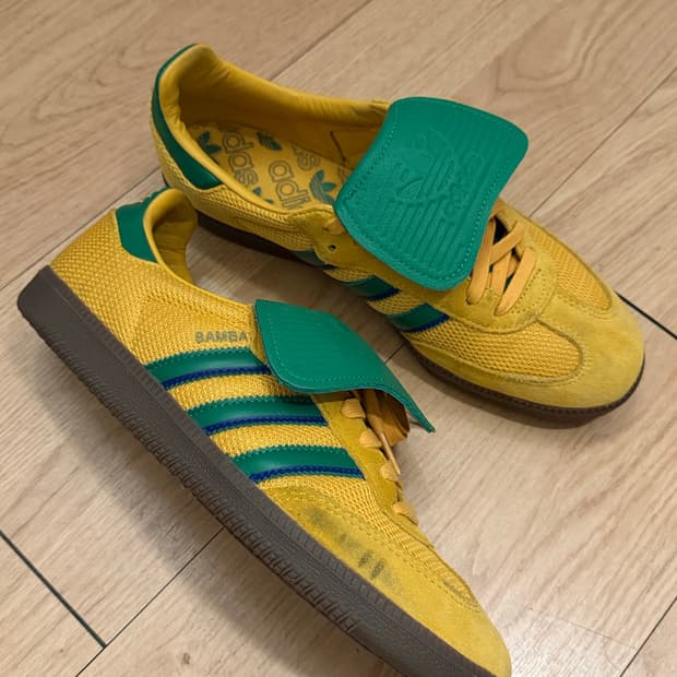 아디다스 삼바 옐로우 그린 270