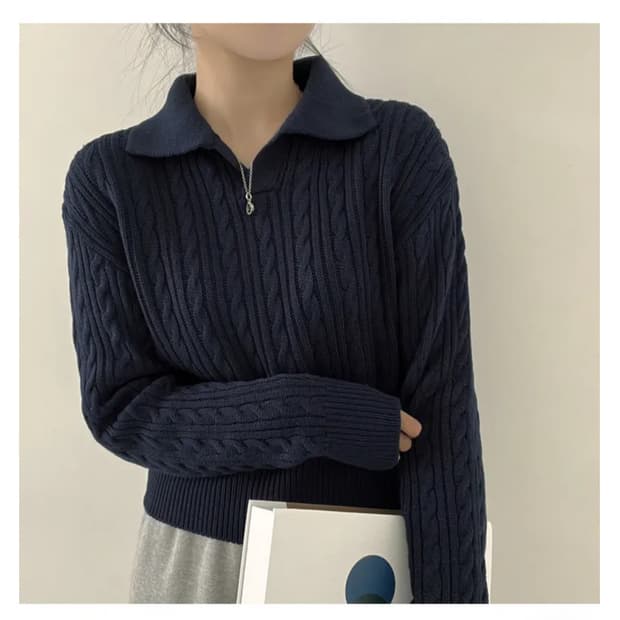 미사용 | 리뷰 999+ 품절템 꽈배기 니트