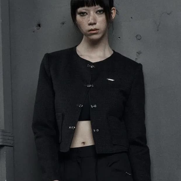 므넴 트위드자켓