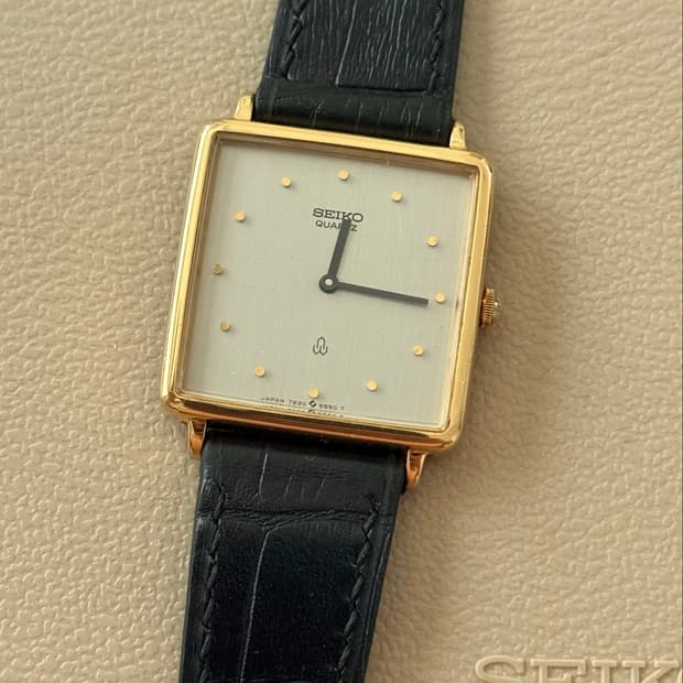 Seiko 세이코 쿼츠 일본 내수용(JDM)샤리오 스퀘어 탱크 1989