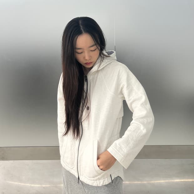 Armani hooded zip up