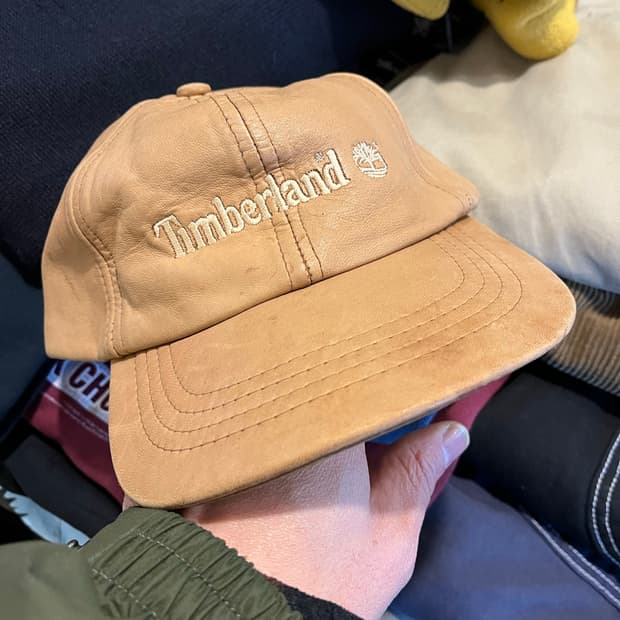 빈티지 90s 팀버랜드 레더 6-panel