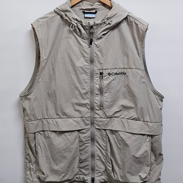 컬럼비아 후드 바람막이 조끼 XL 25년신상
