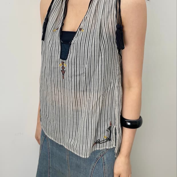 Isabel Marant Étoile 에스닉 테슬 슬리브리스