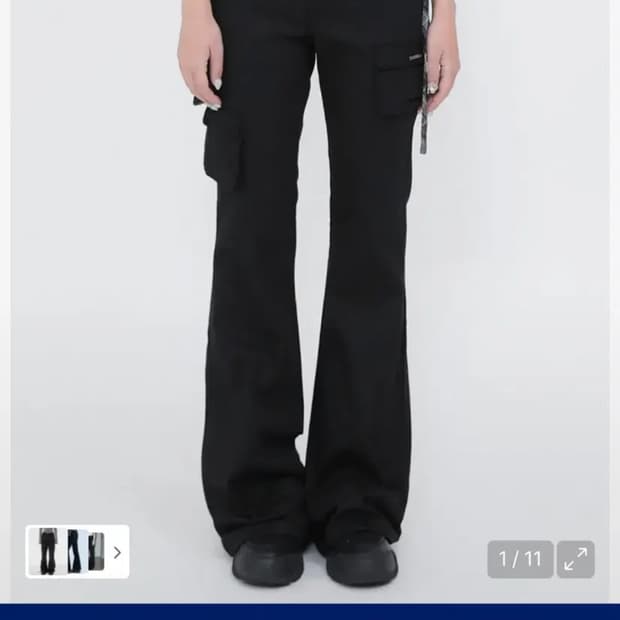 미세키서울 Line pocket cargo pants BLACK 1