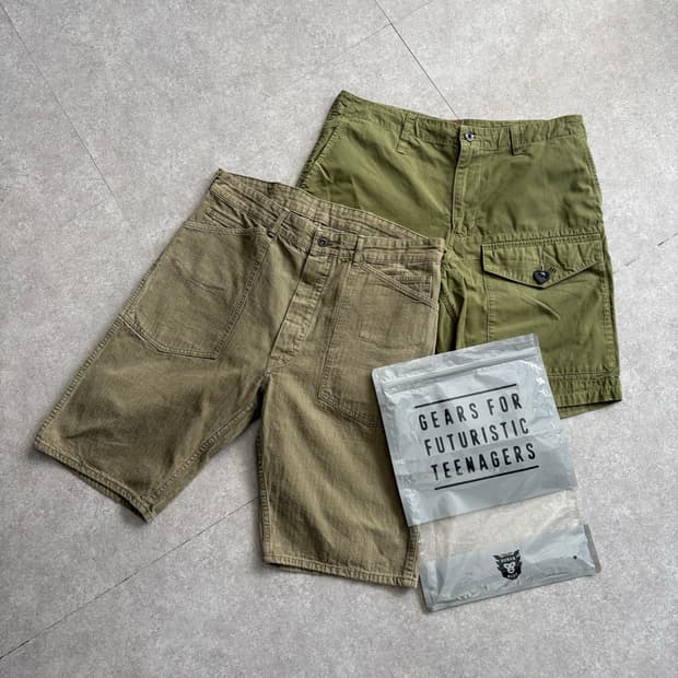 HUMAN MADE CARGO SHORTS OLIVE DRAB