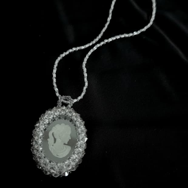 빈티지 엔틱 까메오 목걸이