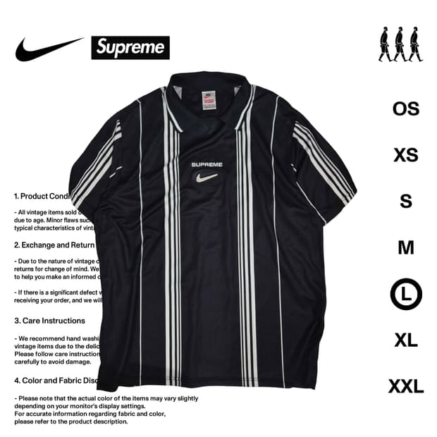나이키 X 슈프림 20SS 져지 L사이즈