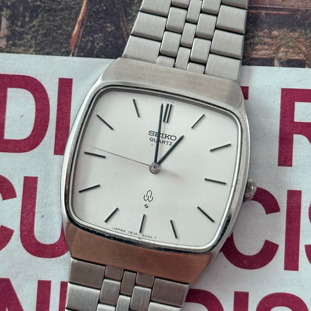 Seiko 세이코 쿼츠 스퀘어 TV스크린 1979