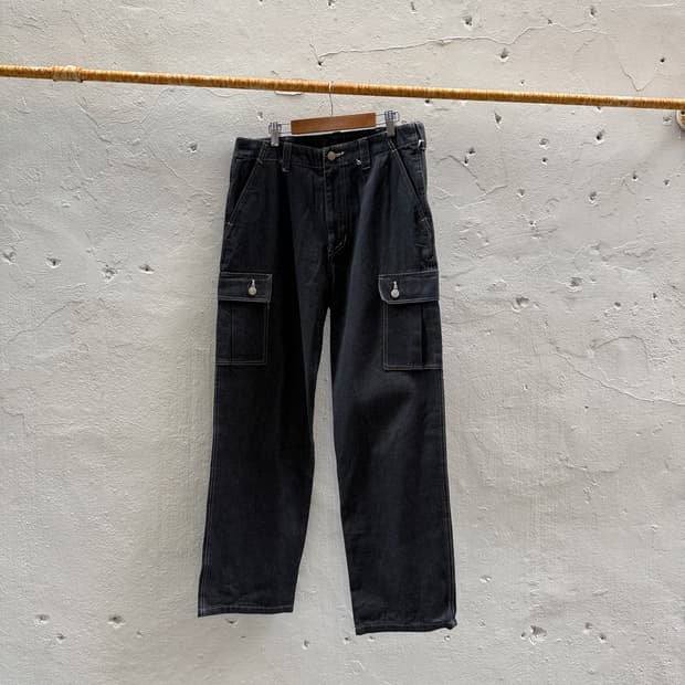 abstrise 블랙 카고데님