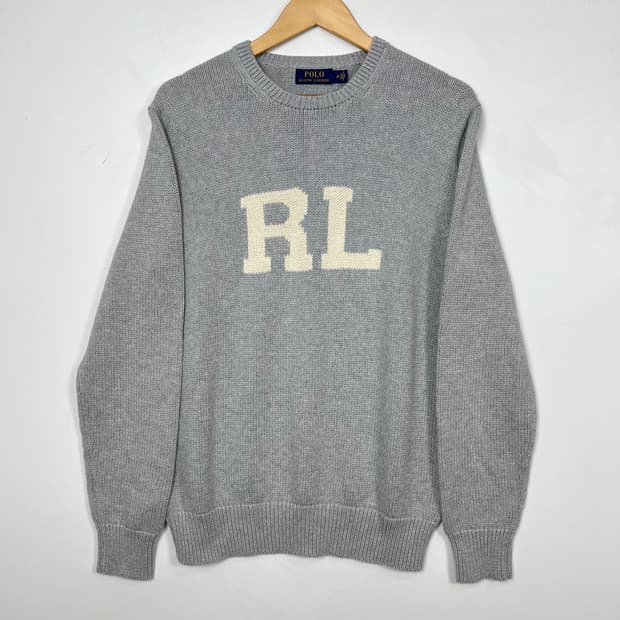 폴로 랄프로렌 인타르시아 RL 코튼 니트