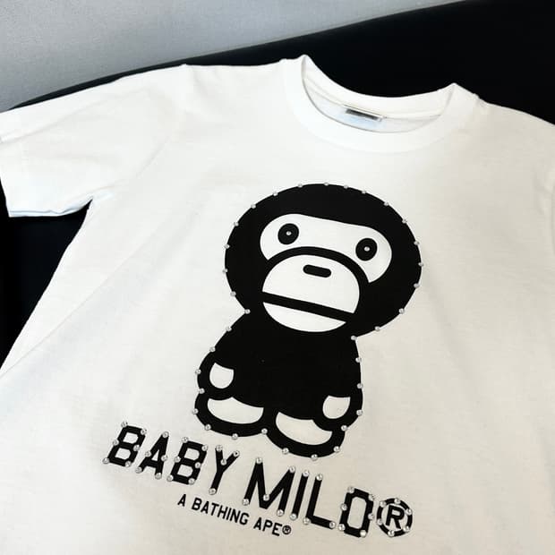 bape 베이프 크리스탈 스톤 마일로 티셔츠