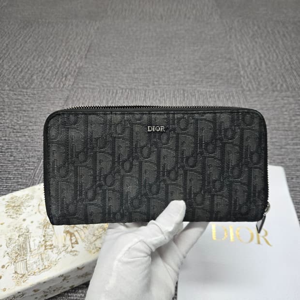 [특가][정품] 디올 오블리크 지퍼돌이 장지갑