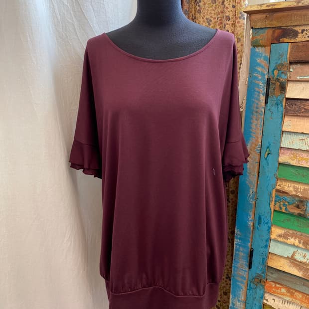 와인 반팔티셔츠(L)