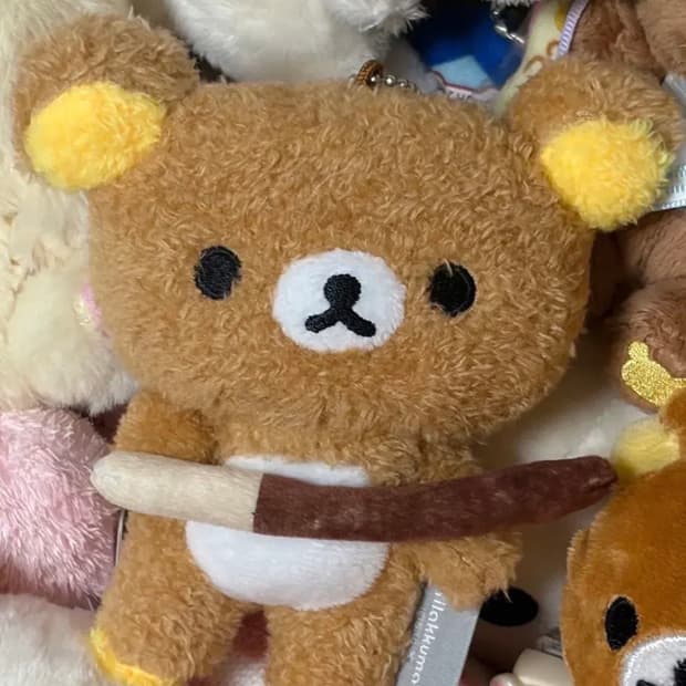 빼빼로 리락쿠마 인형 키링