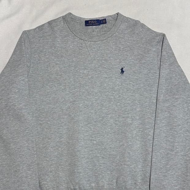 L 폴로랄프로렌 그레이 기모 맨투맨
