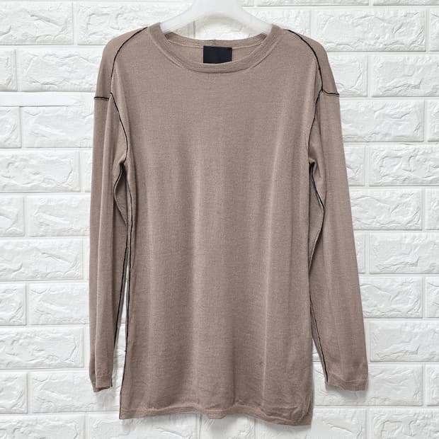 택포) 한섬 LANVIN 랑방 캐시미어 긴팔 티셔츠 M