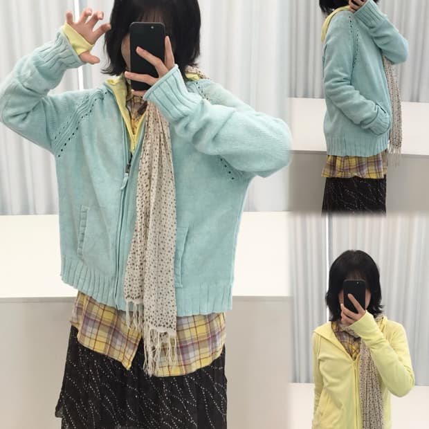 빈티지 시나모롤 파스텔 코디 세트