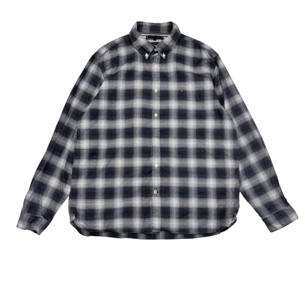 타미힐피거 레귤러 핏 체크 셔츠