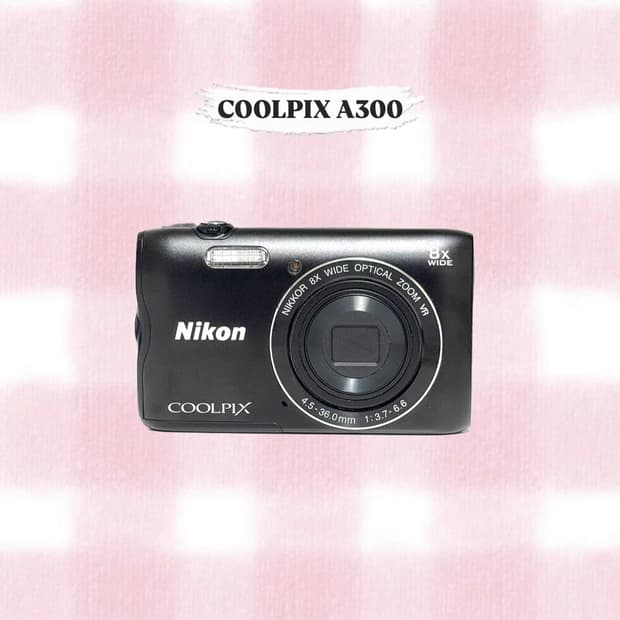 니콘 쿨픽스 A300 (S3700) 블랙 빈티지디카