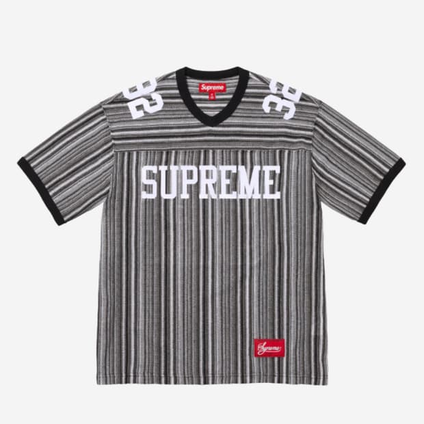 Supreme Open Knit Football Top black