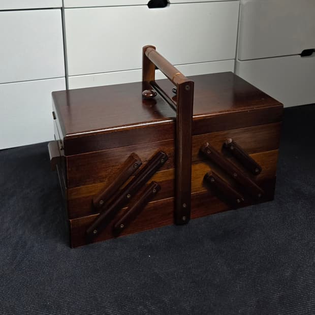 슈케어박스 원목 보관함 3단