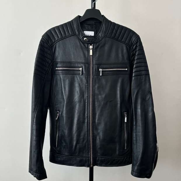 [자라] 맨즈 양가죽 바이커자켓 M