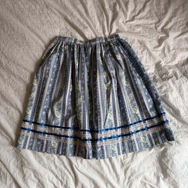 빈티지 알프스소녀 플라워 스커트