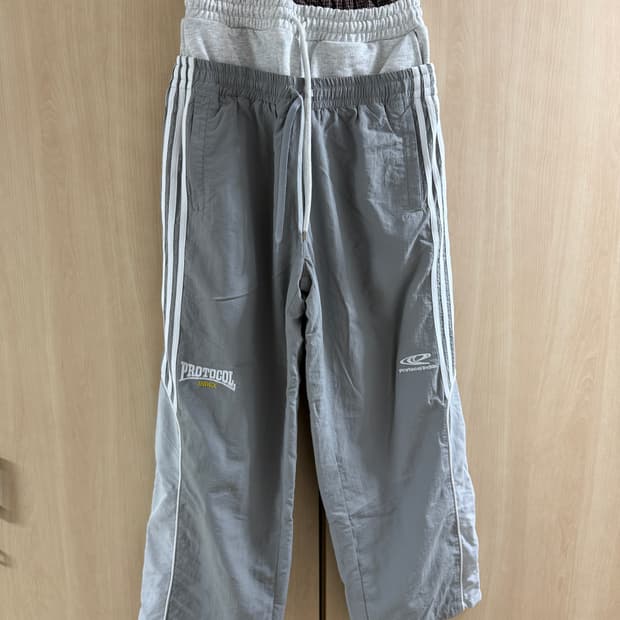 프로토콜 인덱스 레이어드 트랙팬츠 그레이