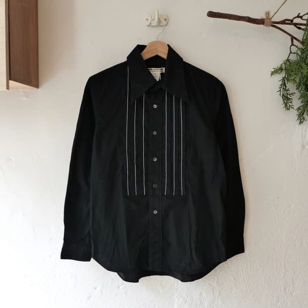 꼼데가르송 플리츠 디테일 셔츠