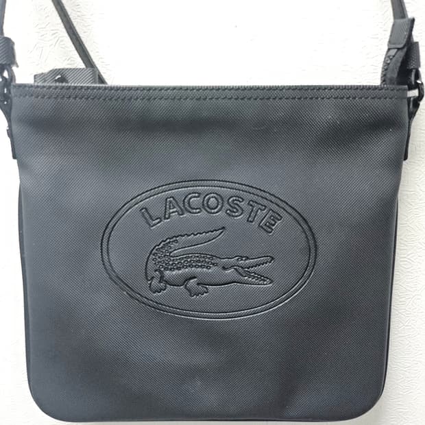 라코스테 블랙 크로스백 가방  27*25