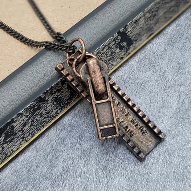 zipper 빈티지목걸이