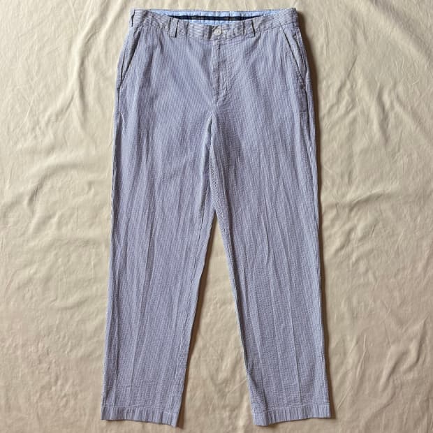 [35] Brooks Brothers 클락 시어서커 코튼 팬츠