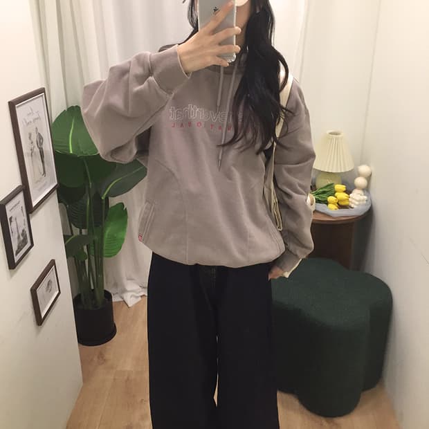 공용 디스이즈네버댓 레이어드 스웻후드티 100~105